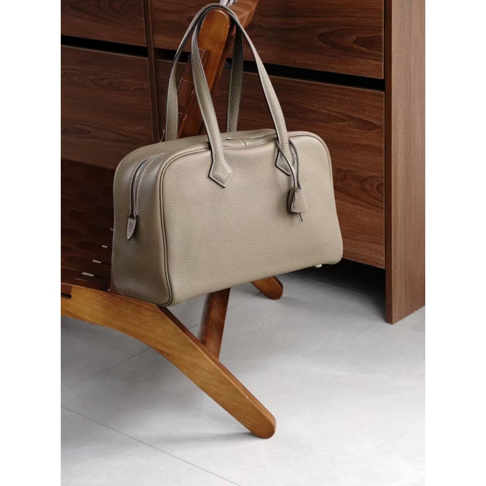 High - end Custom - made Semi - hand - stitched Victoria 35 - piece First - layer TC Cowhide Large - capacity All - match Commuting Shoulder Bag