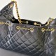 Ladies shoulder bag made of pebbled cowhid