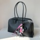 Ladies' Soft - Leather Bowling Shoulder Bag with a Sense of Sophisticated Simplicity