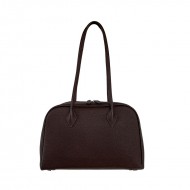 Ladies' Soft - Leather Bowling Shoulder Bag with a Sense of Sophisticated Simplicity