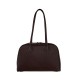 Ladies' Soft - Leather Bowling Shoulder Bag with a Sense of Sophisticated Simplicity