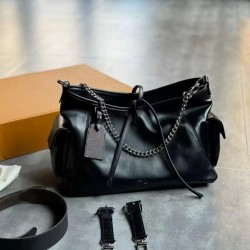 Stylish Black - Warrior - style Ladies' Tote Bag, Crossbody Bag, Bucket Bag, Underarm Bag, Carryall Cargo Bag